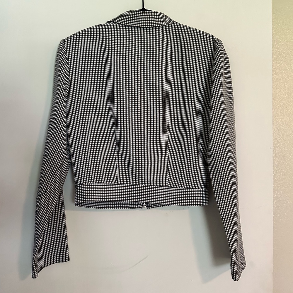 Plaid Cropped Jacket - image 2